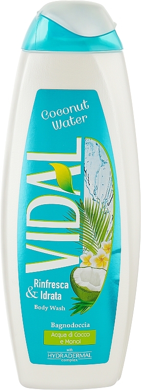Гель для душу "Кокос" - Vidal Coconut Water Refreshing & Moisturizing Bath Shower — фото N1