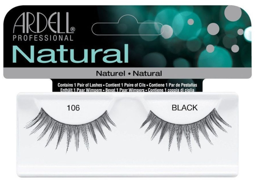 Накладные ресницы 106 Black - Ardell Natural Lashes — фото N1