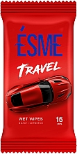Карманные влажные салфетки "Путешествие", красные - Esme Travel Wet Wipes — фото N1