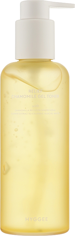 Гелевий тонер з екстрактом ромашки й комплексом вітамінів - Hyggee Relief Chamomile Gel Toner — фото N1