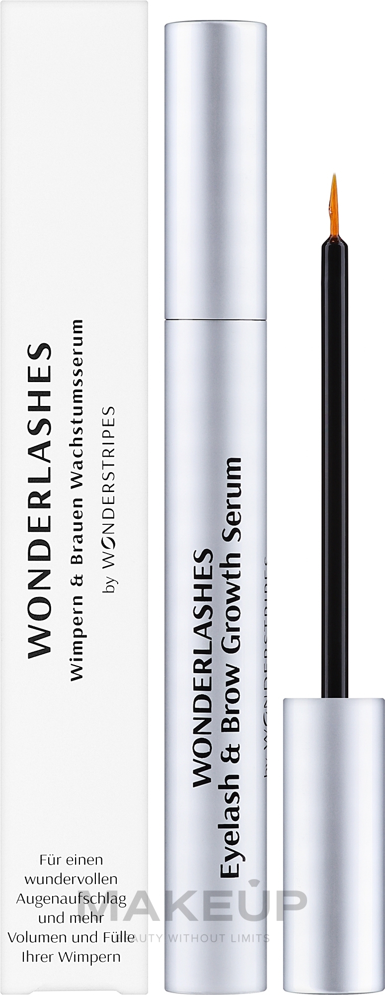 Сыворотка для роста ресниц и бровей - Wonderstripes Eyelash & Eyebrow Growth Serum — фото 3ml