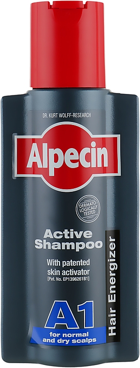 Шампунь для нормальной и сухой кожи головы - Alpecin A1 Active Shampoo — фото N1