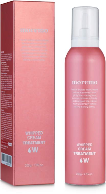 Піна-догляд для волосся - Moremo Whipped Cream Treatment W — фото N1