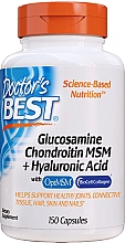 Глюкозамин хондроитин МСМ и гиалуроновая кислота - Doctor's Best Glucosamine Chondroitin MSM + Hyaluronic Acid — фото N1