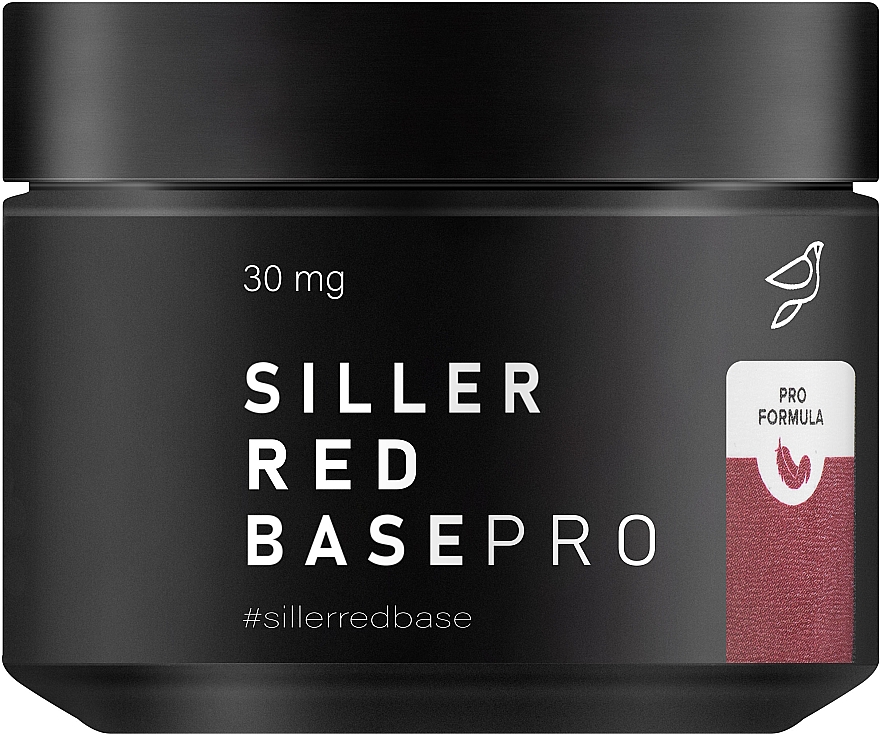 База камуфлювальна для нігтів, 30 мл - Siller Professional Red Base Pro — фото N1