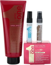 Духи, Парфюмерия, косметика Набор - Revlon Professional Uniq One All In One (sham/350ml + mask/300ml + spray/9ml + spray/9ml)