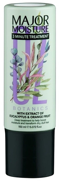 Увлажняющая маска для волос - Xpel Marketing Ltd Oz Botanics Major Moisture 3 Minute Treatment With Extract Of Eucalyptus & Orange Fruit — фото N1