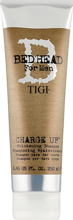 Ущільнючий волосся, шампунь для чоловіків - Tigi B For Men Charge Up Thickening Shampoo