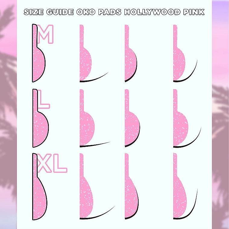 Набор валиков для ламинирования, 3 пары - OkO Lash & Brow Hollywood Pink — фото N4