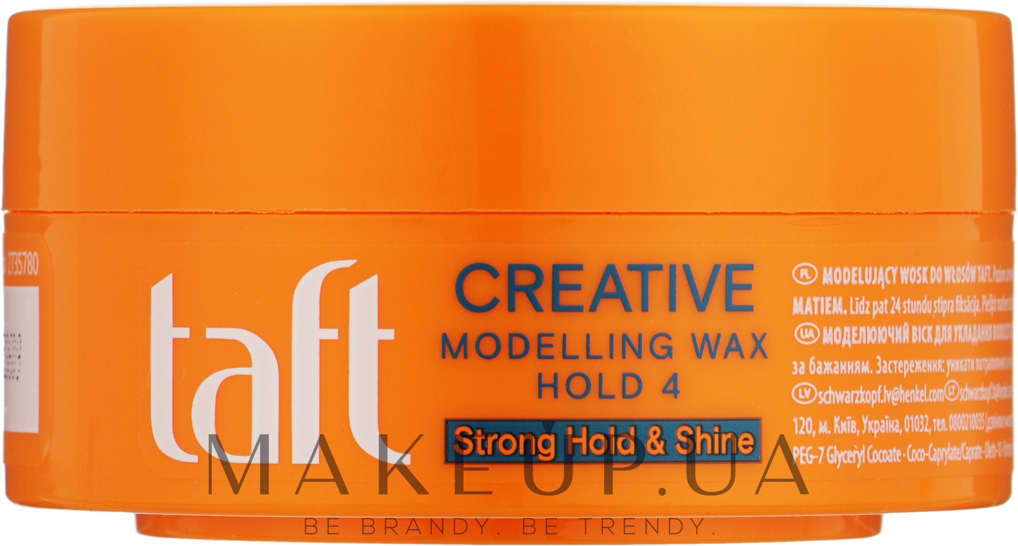 Воск для волос "Creative Looks", фиксация 5 - Taft — фото 75ml