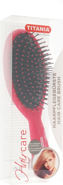 Стильная массажная щетка для волос, 22.5 см - TITANIA — фото N2