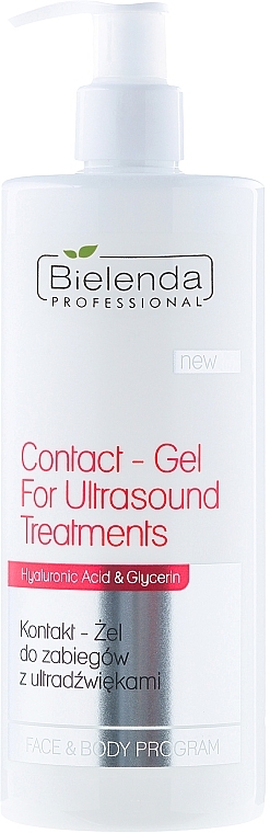 Контакт-гель для процедур із застосуванням ультразвуку - Bielenda Professional Face & Body Program Contact-Gel For Treatments — фото N3