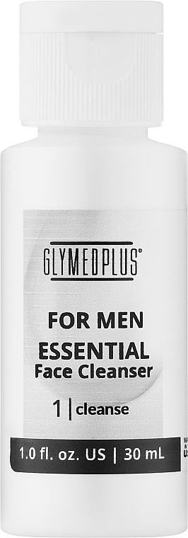 Очищувальний засіб для обличчя - GlyMed For Men Essential Face Cleanser (міні) — фото N1