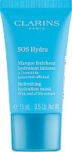 Зволожувальна маска з екстрактом каланхое - "Clarins SOS Hydra Refreshing Hydration Mask" (тестер) (міні) — фото N1