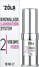 Состав для ламинирования ресниц и бровей "02 Volume Fixer" - Zola Brow&Lash Lamination System — фото N2