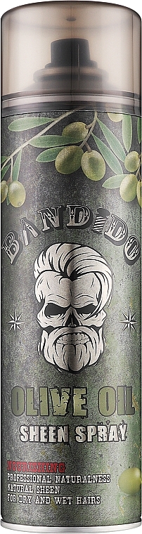 Лак для волос с оливковым маслом - Bandido Olive Oil Sheen Spray  — фото N1