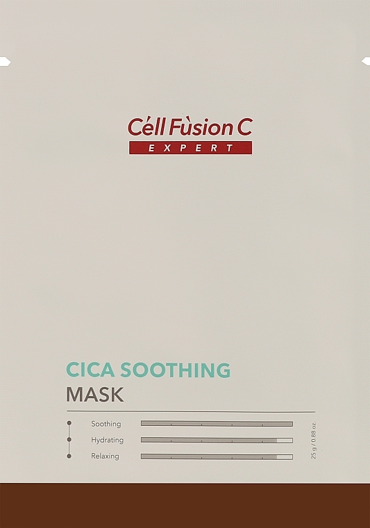 Успокаивающая ампульная маска для лица - Cell Fusion C Cica Soothing Mask — фото N2