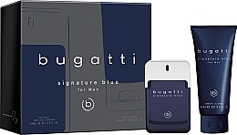 Духи, Парфюмерия, косметика Bugatti Signature Blue - Набор (edt/100ml + sh/gel/200ml)