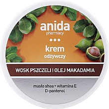 Парфумерія, косметика Живильний крем з бджолиним воском та олією макадамії - Anida Pharmacy Nourishing Cream