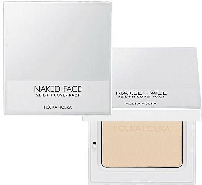 Компактна пудра для обличчя - Holika Holika Naked Face Veil-Fit Cover Pact — фото N1