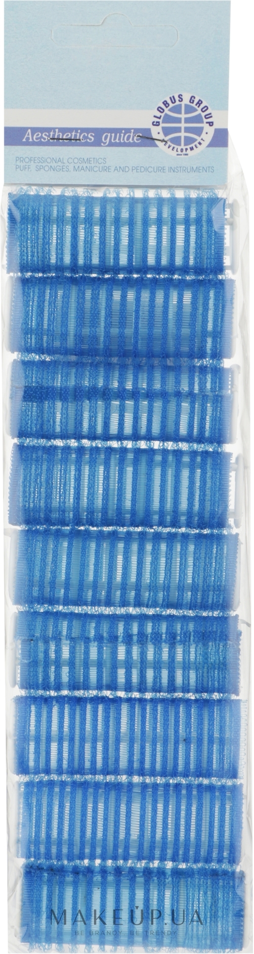 Бігуді-липучки, 20 мм, сині - Globos Group — фото 9шт