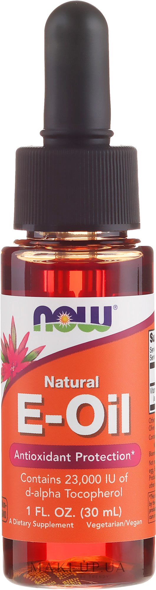 Масло "Витамин Е. Антиоксидантная защита" - Now Foods Natural E-Oil Antioxidant Protect — фото 30ml