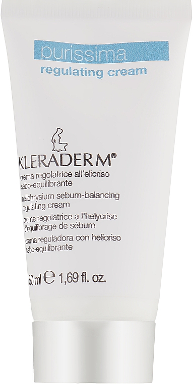 Крем себорегулювальний з геліхризумом для обличчя - Kleraderm Purissima Regulating Cream