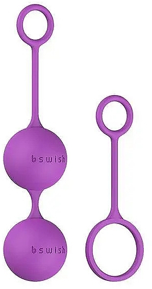 Вагинальные шарики, фиолетовые - B Swish Bfit Basic Kegal Balls Orchid — фото N1
