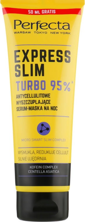 Антицеллюлитная сыворотка-маска для похудения на ночь - Perfecta Express Slim Turbo 95% Serum-Mask