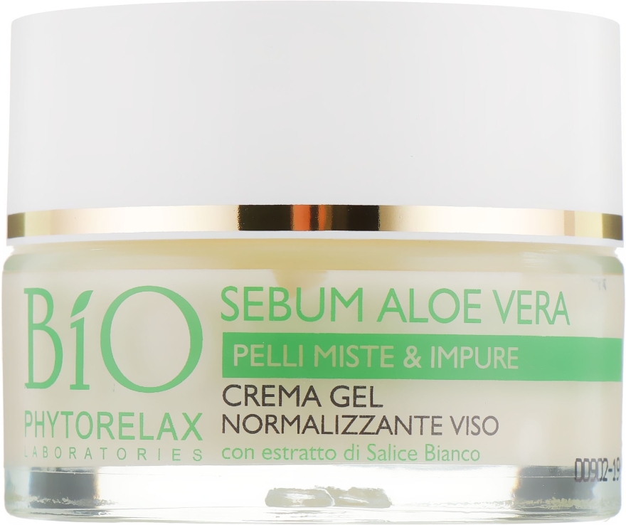 Сбалансированный крем-гель "Aloe Vera" - Phytorelax Laboratories Bio Phytorelax Sebum Aloe Vera Gel Cream — фото N2