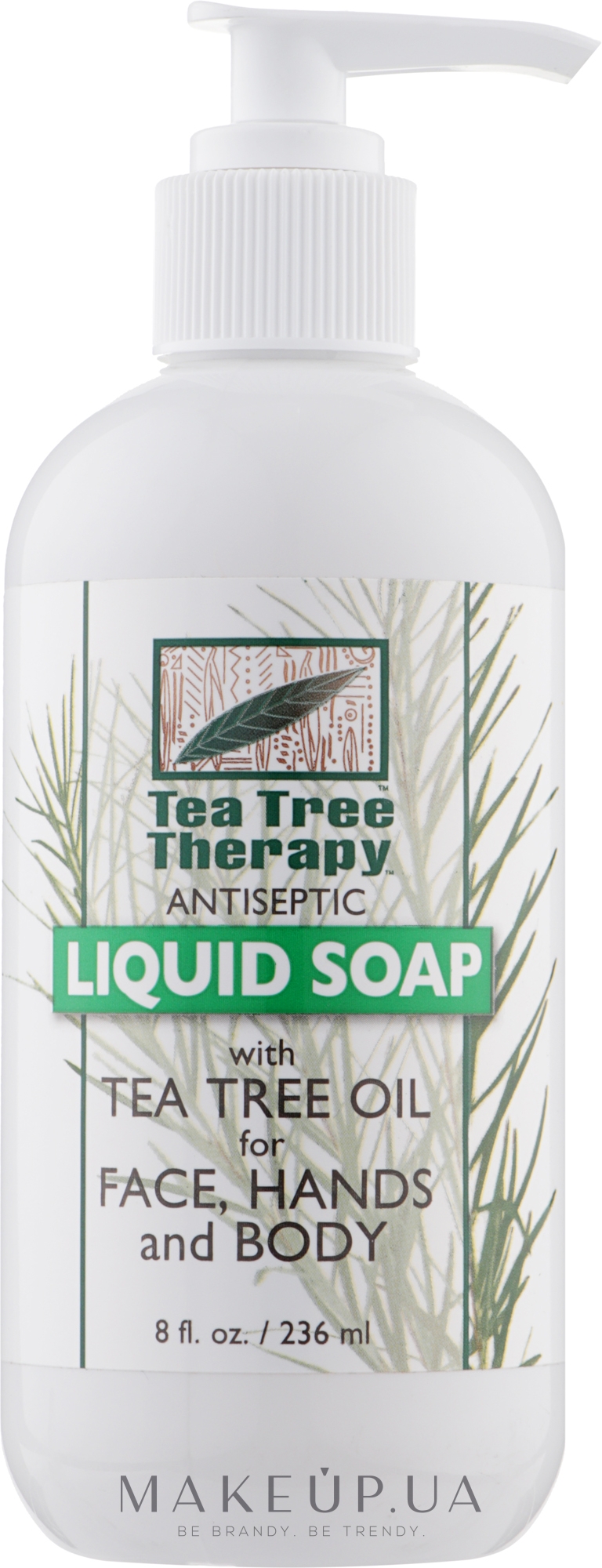Антисептичне рідке мило для обличчя та рук з олією чайного дерева - Tea Tree Therapy Antiseptic Liquid Soap With Tea Tree Oil — фото 236ml
