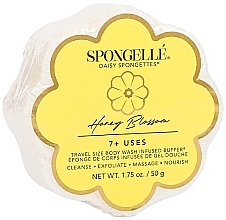 Пінна багаторазова губка для душу - Spongelle Honey Blossom Body Wash Infused Buffer (travel size) — фото N1