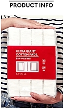 Салфетки большие косметические, 400 шт. - Missha Ultra Giant Cotton Pads — фото N3