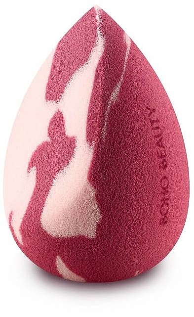 Спонж для макияжа, средний, скошенный, розово-ягодный - Boho Beauty Bohoblender Pinky Berry Medium Cut — фото N1