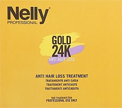 Парфумерія, косметика Сироватка для волосся "Anti Hair Loss" проти випадання - Nelly Professional Gold 24K Serum