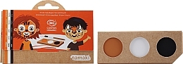 Кольорова палітра для розпису обличчя - Namaki Make-up Set For Children Orange White Black — фото N1