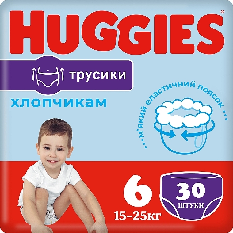 Трусики-подгузники Pants 6 (15-25 кг), 30 шт - Huggies — фото N2