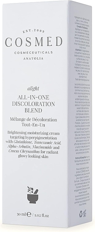 Осветляющий крем для лица - Cosmed Alight All-In-One Discoloration Blend — фото N2