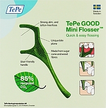 Зубна нитка-флосер на тримачі, 100 шт. - Tepe Good Mini Flosser Dental Floss — фото N2