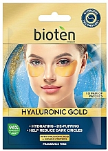 Парфумерія, косметика Гідрогелеві патчі під очі - Bioten Hyaluronic Gold Hydrogel Eye Patches