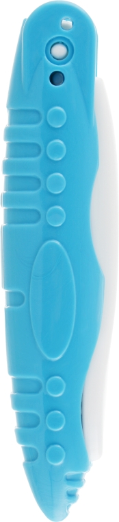 Зубная щетка с откидной ручкой, синяя - Sts Cosmetics 