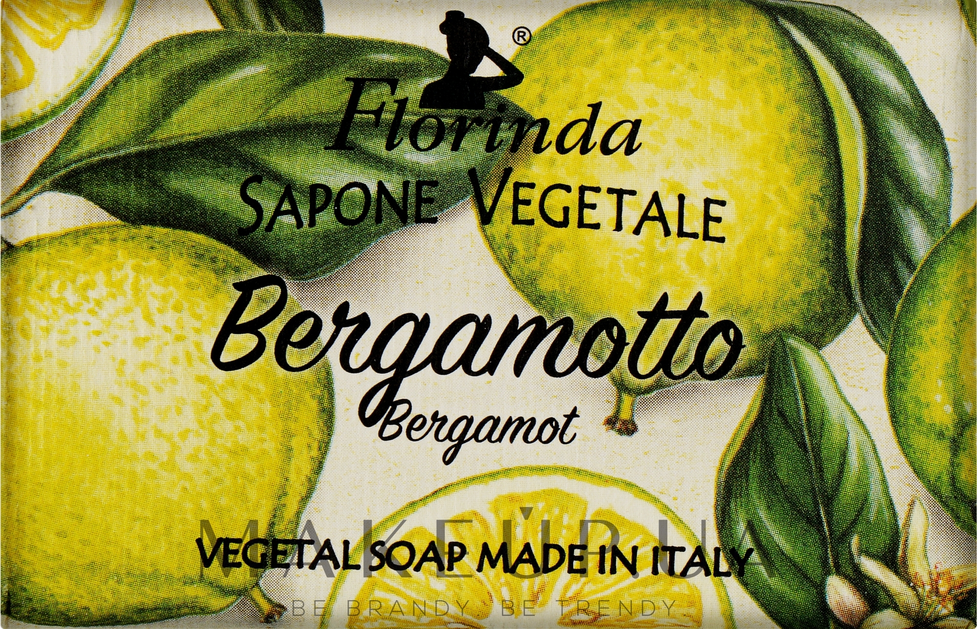 Мыло натуральное "Бергамот" - Florinda Bergamot Natural Soap — фото 50g