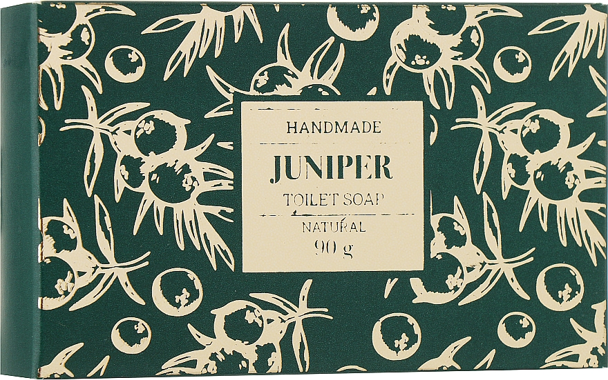 Натуральное мыло ручной работы "Можжевельник" - UA-Pharm Handmade Juniper Natural Toilet Soap — фото N1