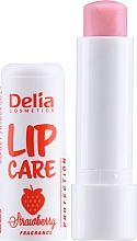 Гигиеническая помада - Delia Lip Care Strawberry — фото N1