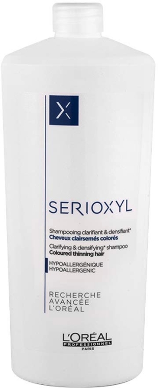 Шампунь для окрашенных, тонких волос - L'Oreal Professionnel Serioxyl Clarifying Shampoo Coloured, Thinning Hair — фото N2