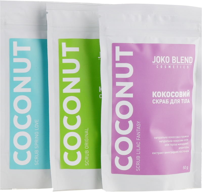 Набор - Joko Blend Coconut Set (scrub/3x50g) — фото N2