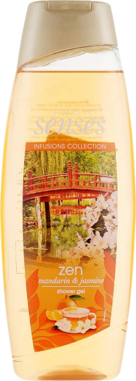 Гель для душа "Мандарин и жасмин" - Avon Senses Zen Mandarin & Jasmine Shower Gel — фото N3