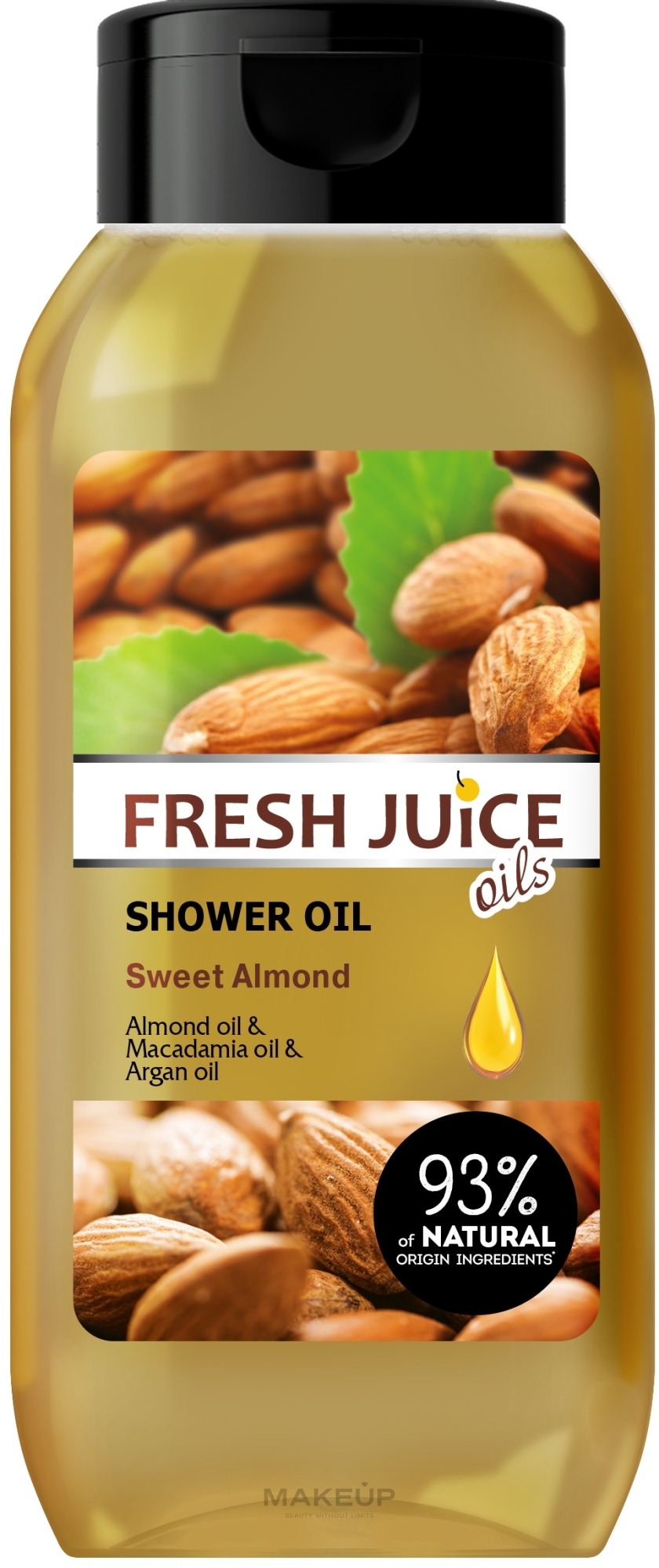 Гель-олія для душу "Солодкий мигдаль" - Fresh Juice Oils Sweet Almond — фото 400ml