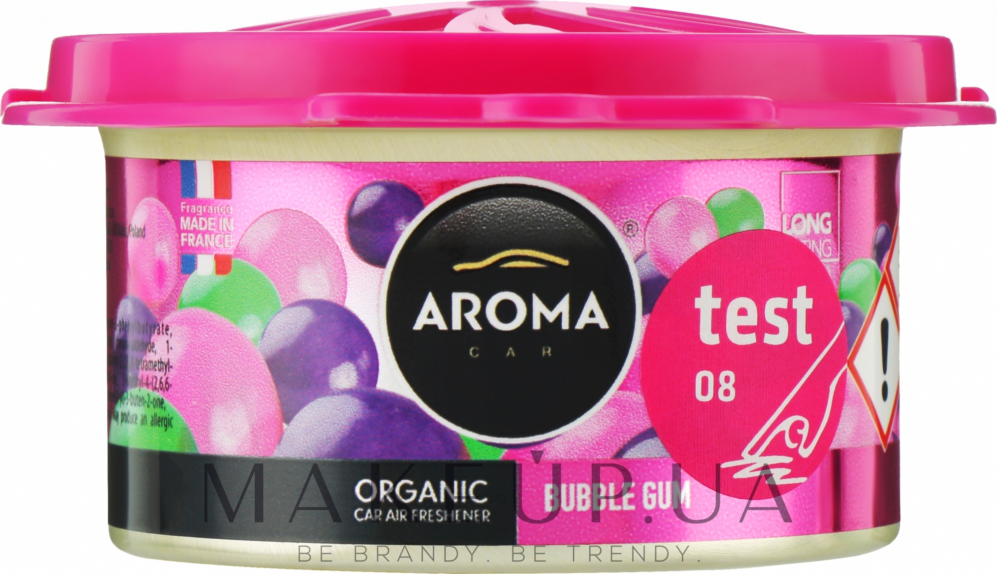 Автомобильный ароматизатор - Aroma Car Organic Bubble Gum — фото 40g