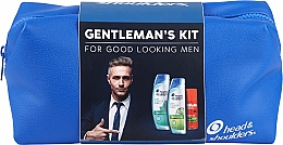 Парфумерія, косметика Набір - Head & Shoulders & Gillette Gentleman's Kit (shmp/300ml + shmp/300ml + shv/gel/75ml + pouch)